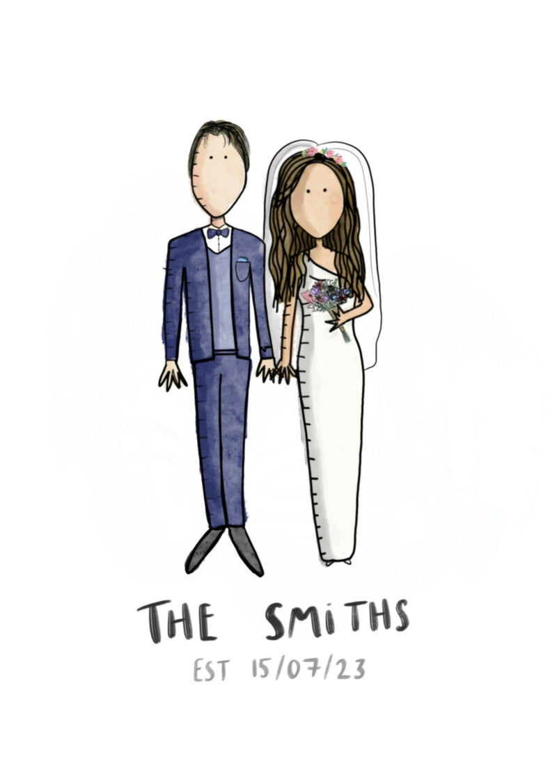 Personalised Couple illustration