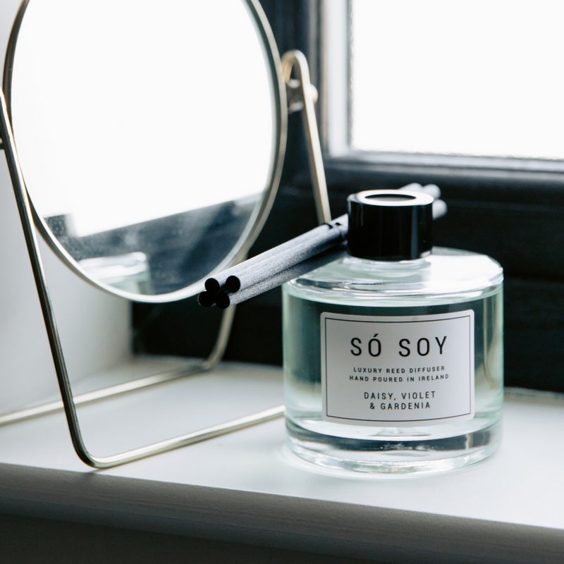 Daisy Violet and Gardenia Reed Diffuser by So Soy Hand Poured in Ballymoney