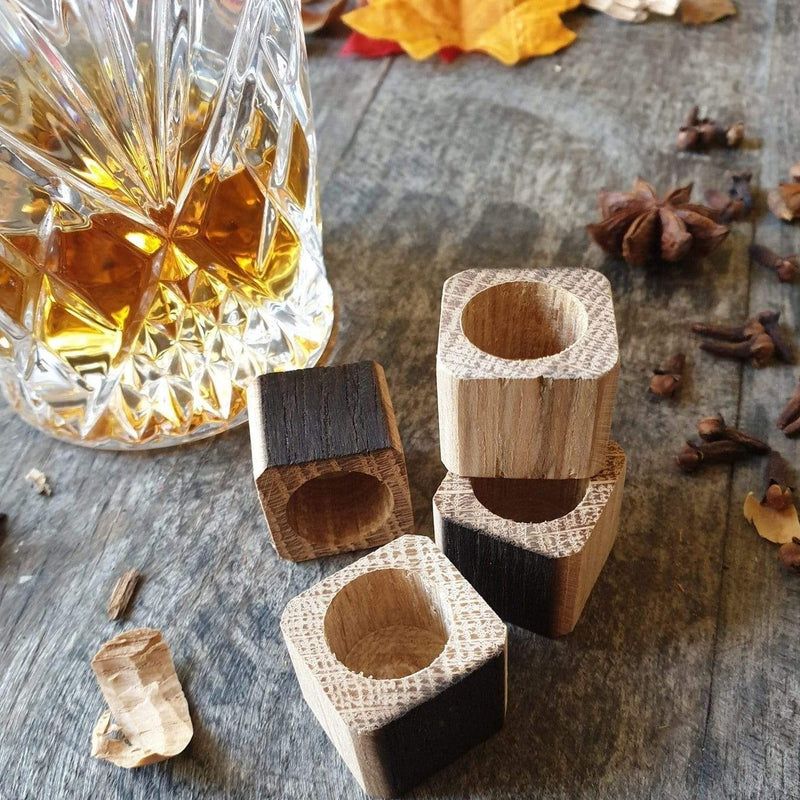 Irish Whiskey Barrel Wooden Ice Blocks - Whiskey Wood Crafts