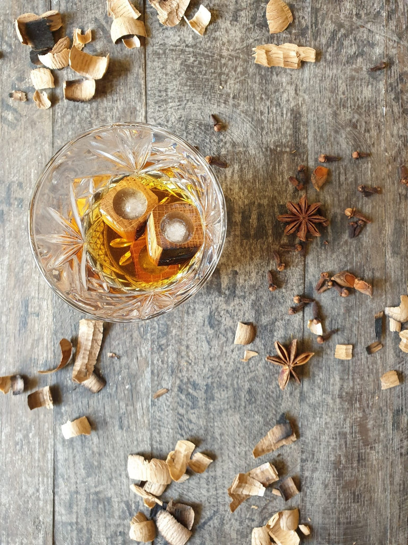 Irish Whiskey Barrel Wooden Ice Blocks - Whiskey Wood Crafts