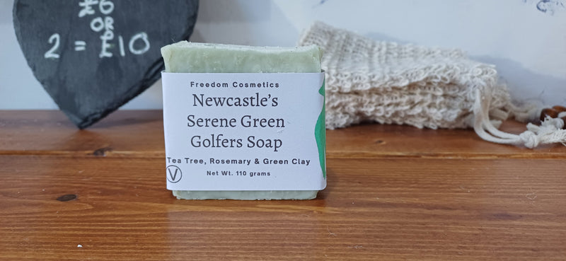 Serene Green Newcastles Golfers Soap Tea Tree, Rosemary & Green Clay