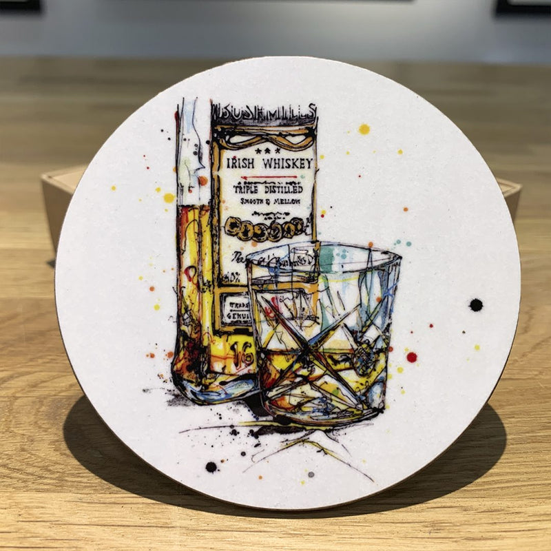 Drinks Coasters Gift Set of 6 by Kathryn Callaghan