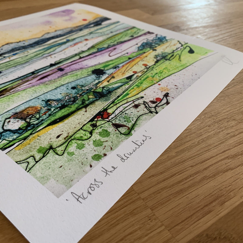 Across the Drumlins - Northern Ireland Print with Size and Presentation Options