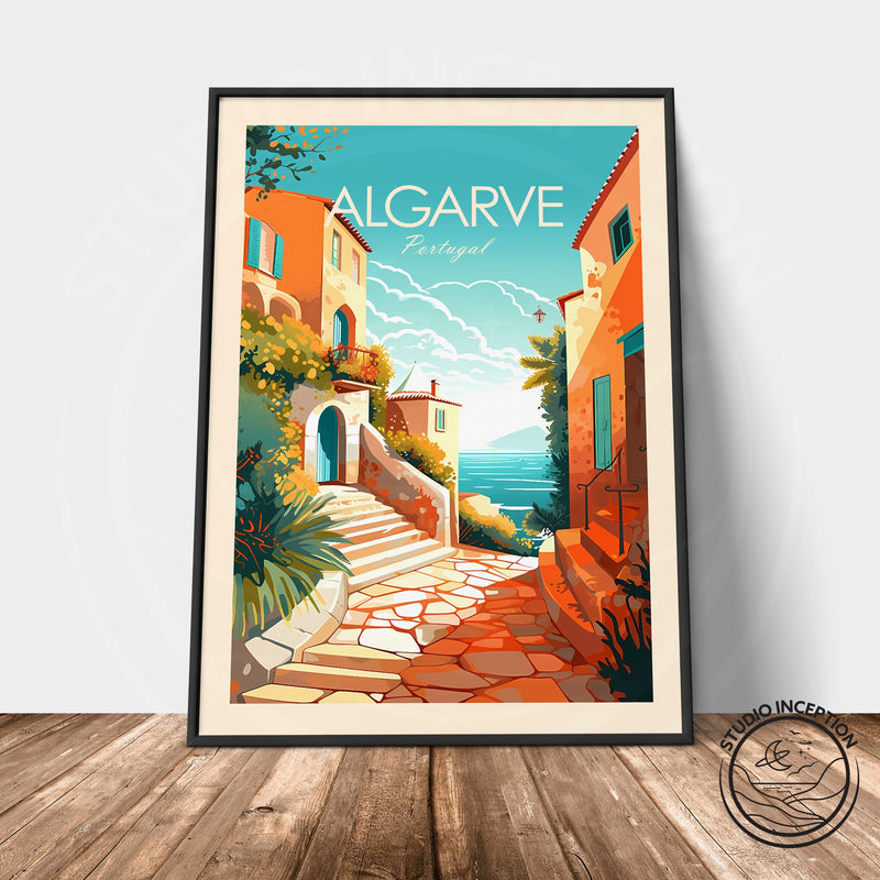 Algarve Portugal Traditional Style Print