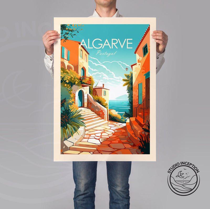 Algarve Portugal Traditional Style Print