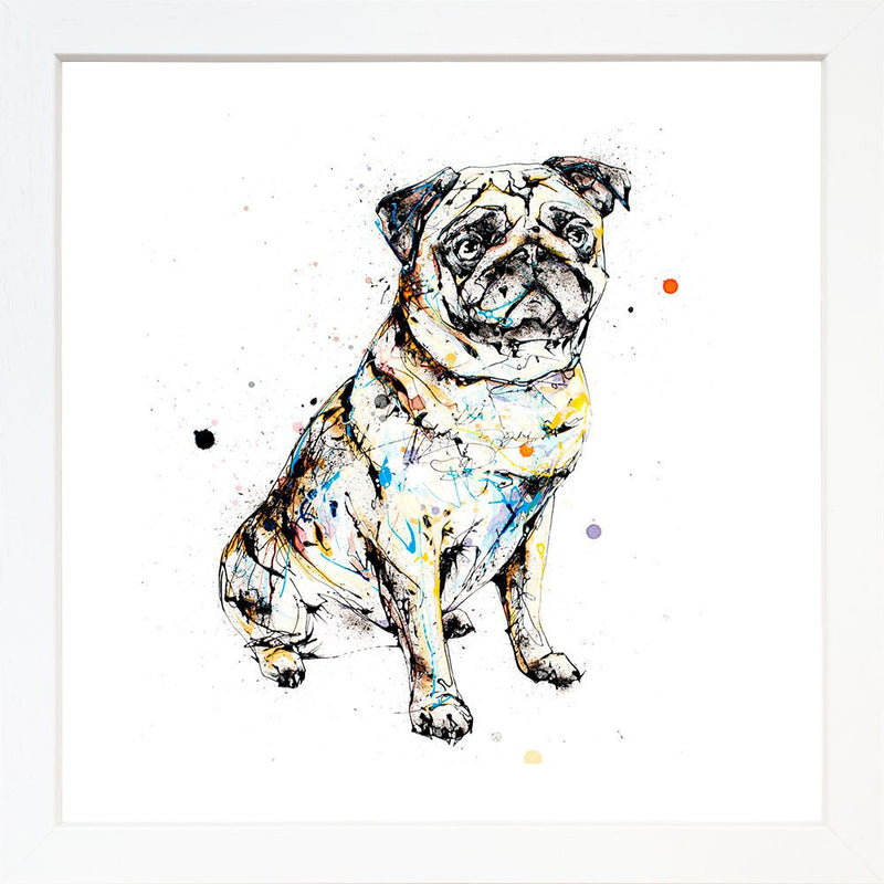 Anticipation - Pug Print with Size and Presentation Options