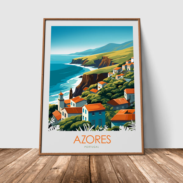 Azores Minimalist Style Print