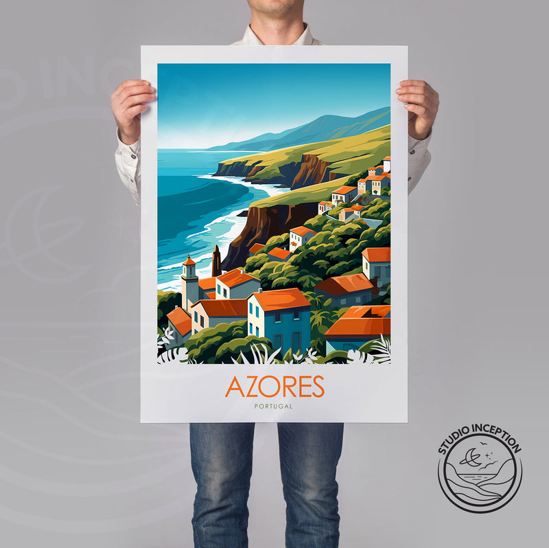 Azores Minimalist Style Print