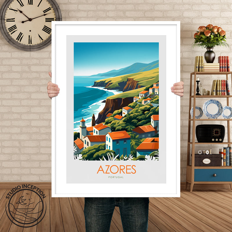 Azores Minimalist Style Print