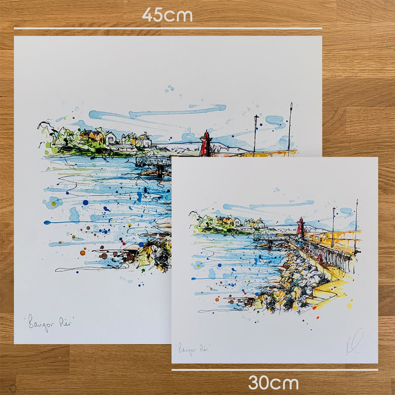 Bangor Pier - County Down Coastline Print with Size and Presentation Options