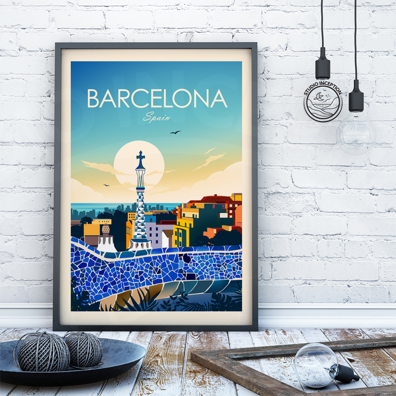 Barcelona Traditional Style Print