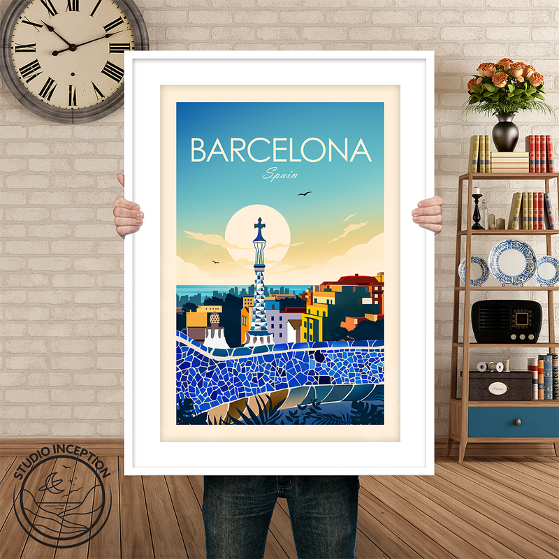 Barcelona Traditional Style Print