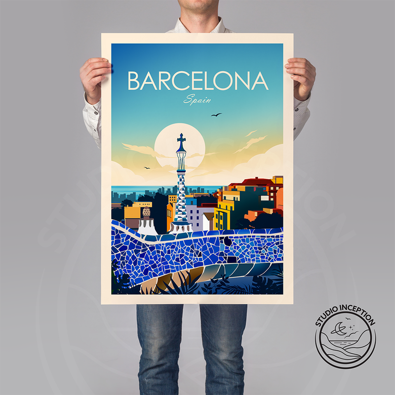 Barcelona Traditional Style Print