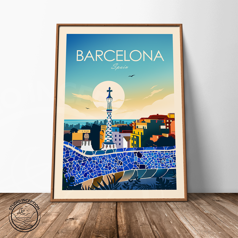 Barcelona Traditional Style Print