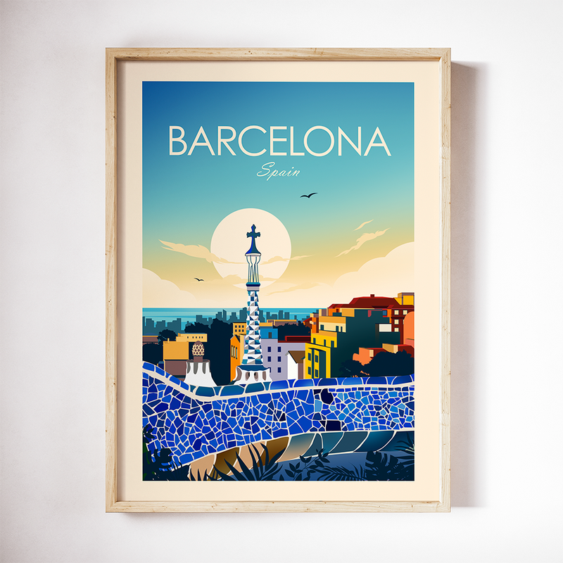 Barcelona Traditional Style Print