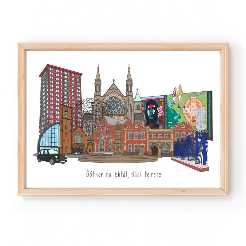 Falls Road A4 Print - Connect the Dots