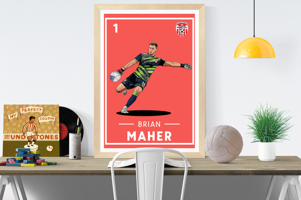 Brian Maher 1 Derry City FC Print