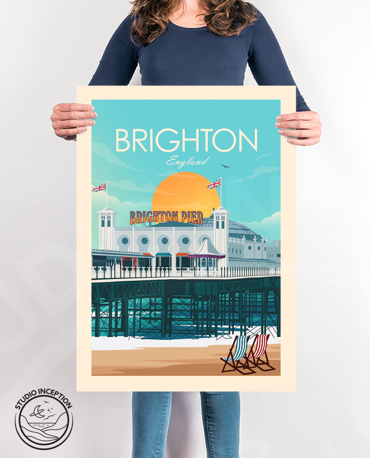 Brighton Traditional Style Print