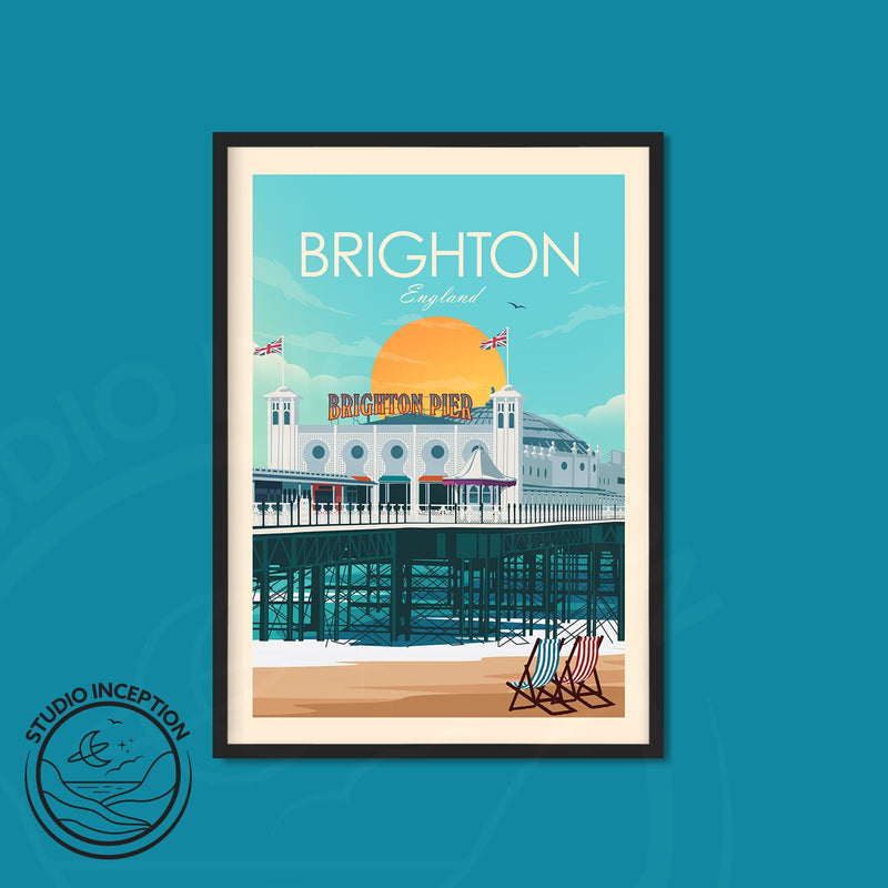 Brighton Traditional Style Print