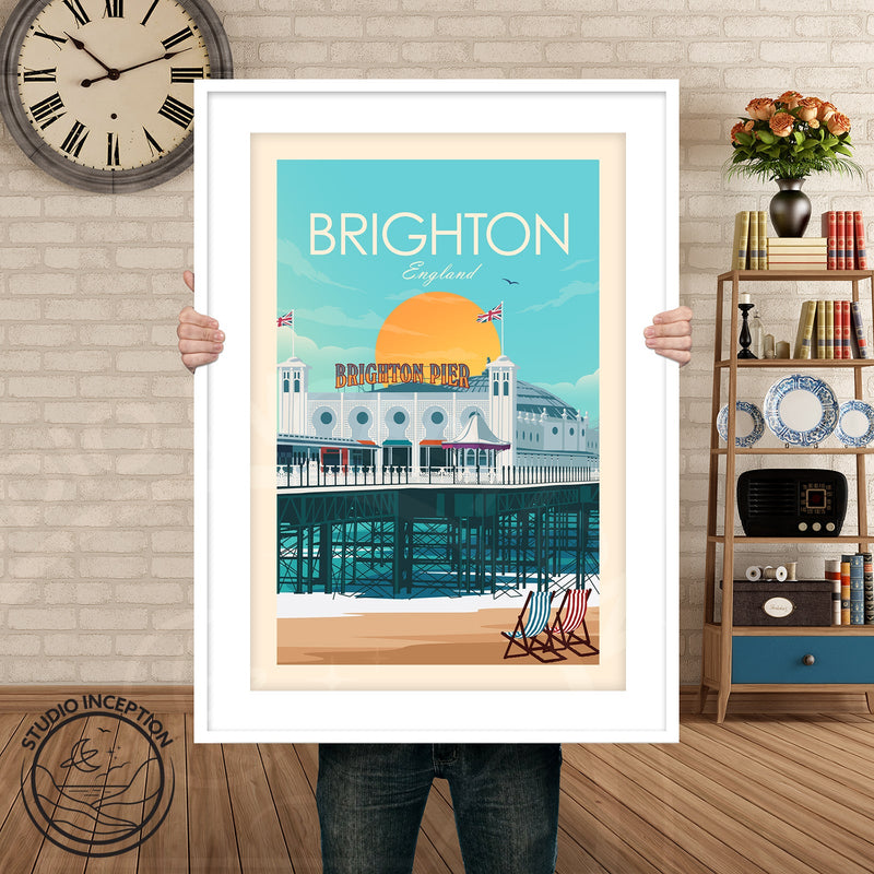 Brighton Traditional Style Print