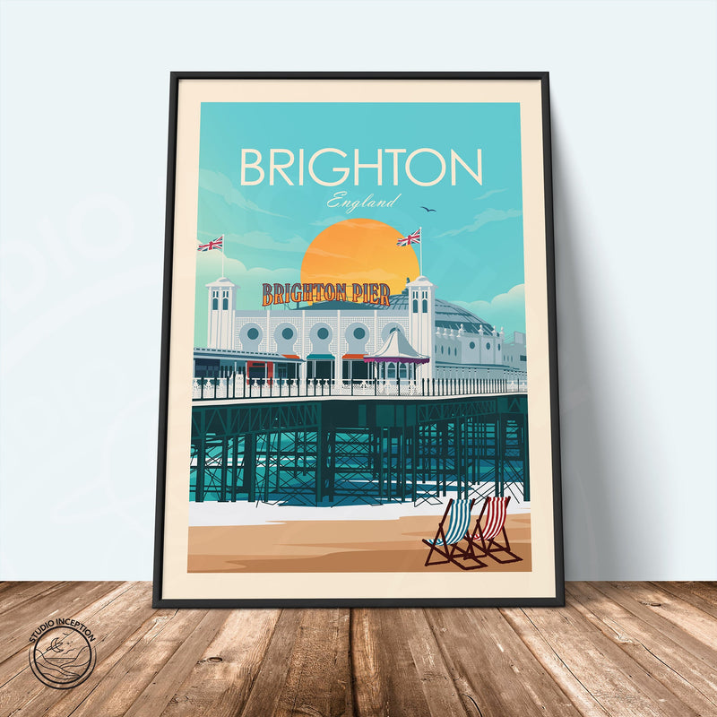 Brighton Traditional Style Print