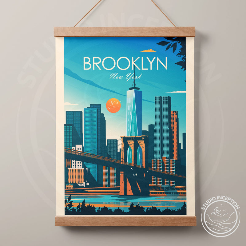 Brooklyn New York Traditional Style Print