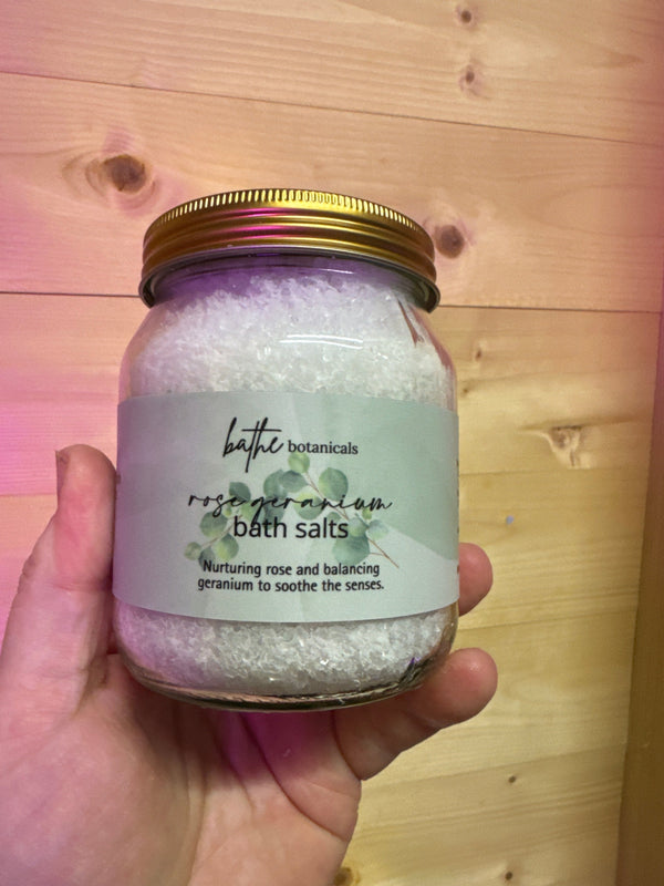 Rose Geranium Bath Salts (Botanical Collection)