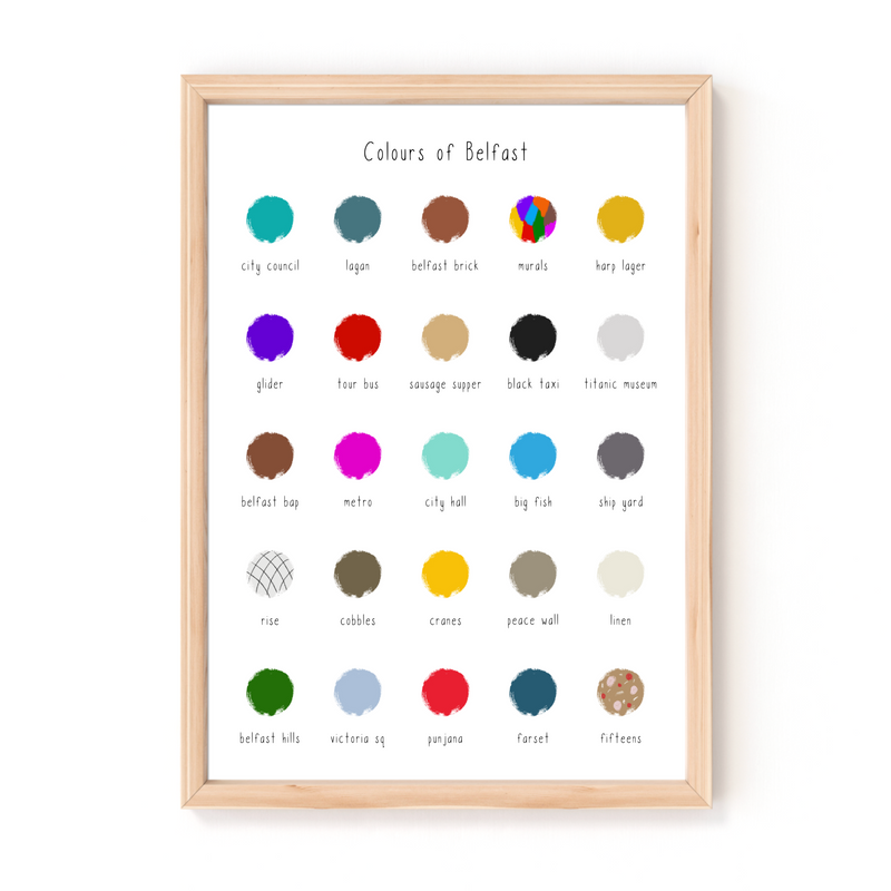 Colours of Belfast A4 Print - Connect the Dots