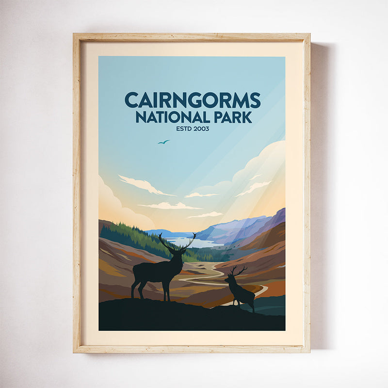 Cairngorms National Park Traditional Style Print