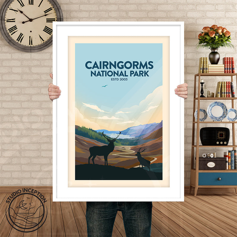 Cairngorms National Park Traditional Style Print