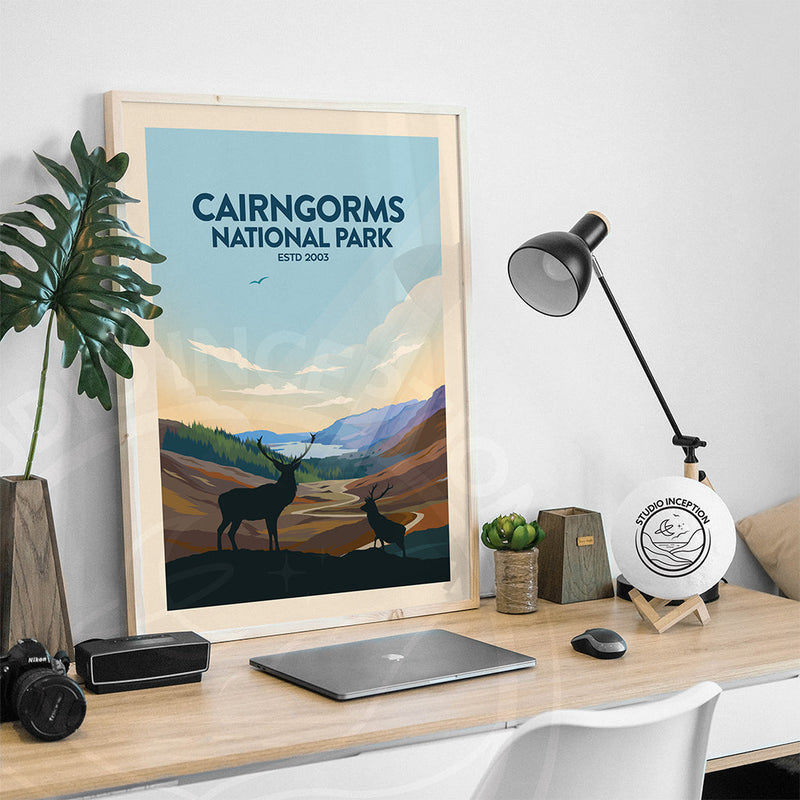 Cairngorms National Park Traditional Style Print