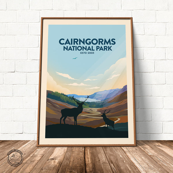 Cairngorms National Park Traditional Style Print