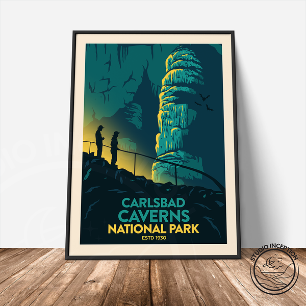 Carlsbad Caverns National Park Traditional Style Print