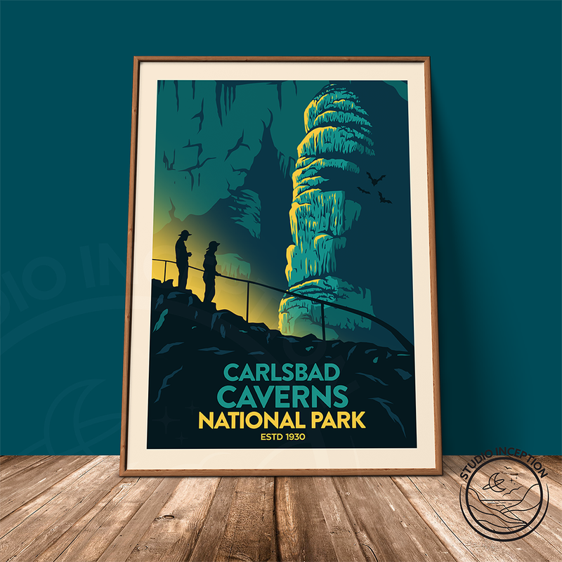 Carlsbad Caverns National Park Traditional Style Print