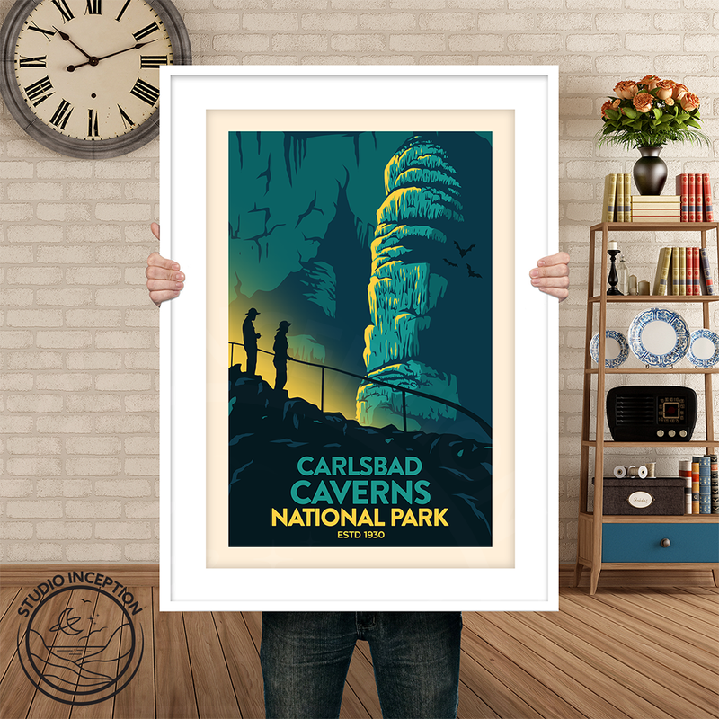 Carlsbad Caverns National Park Traditional Style Print