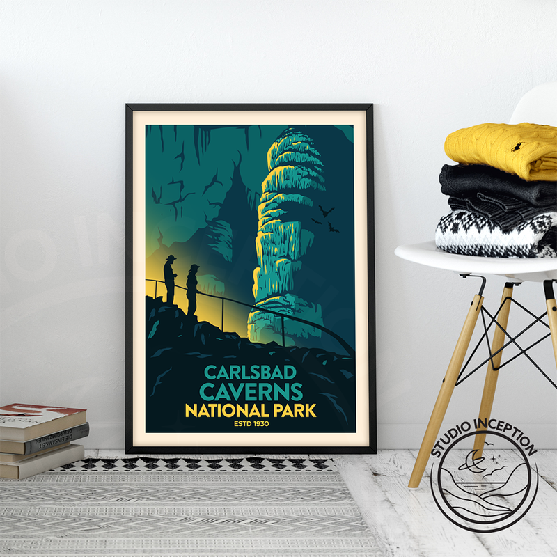 Carlsbad Caverns National Park Traditional Style Print