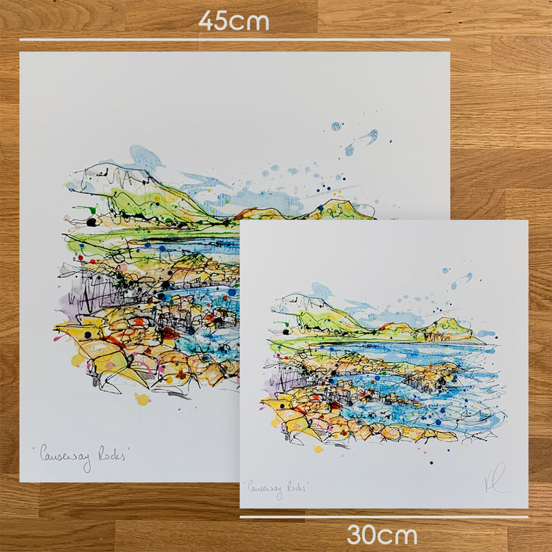 Causeway Rocks - North Coast of Ireland Print with Size and Presentation Options