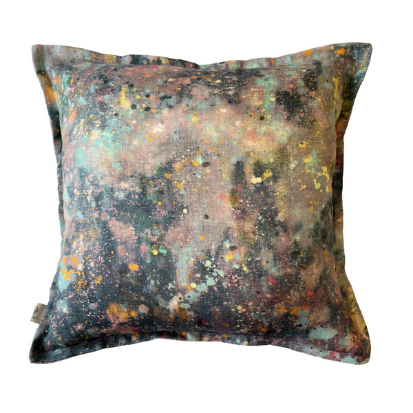 Luxury Irish Linen 40cm Osmosis Multi Coloured Vibrant Square Cushion