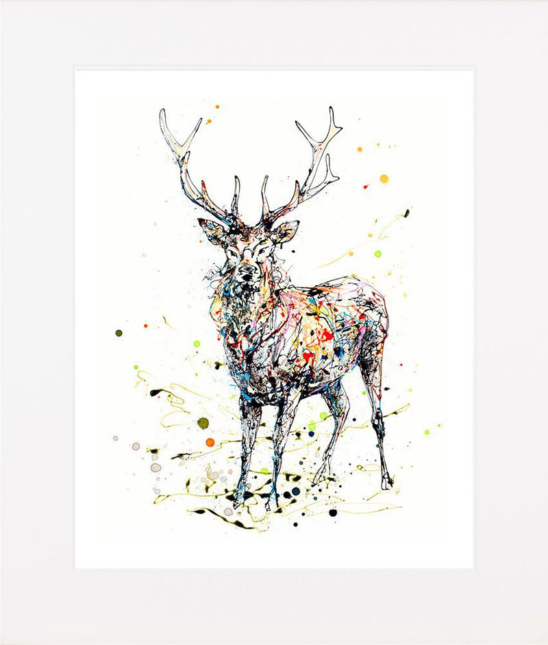 Empowered - Stag Print, 45x56cm with Mount Options