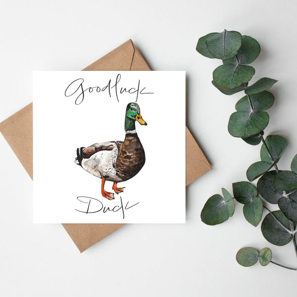 'Goodluck Duck' Greeting Card