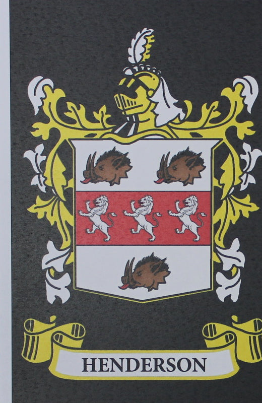 Henderson - Irish American Surname Coat of Arms Family Crest Heraldry