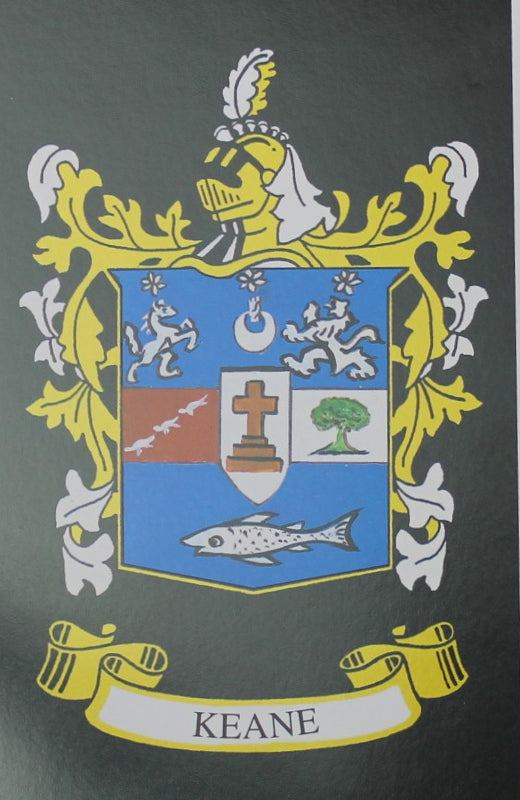 Keane - Irish American Surname Coat of Arms Family Crest Heraldry