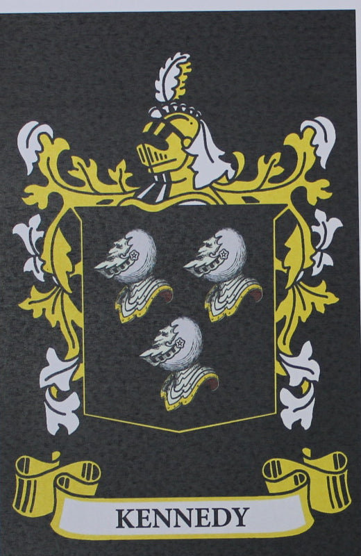 Kennedy - Irish American Surname Coat of Arms Family Crest Heraldry