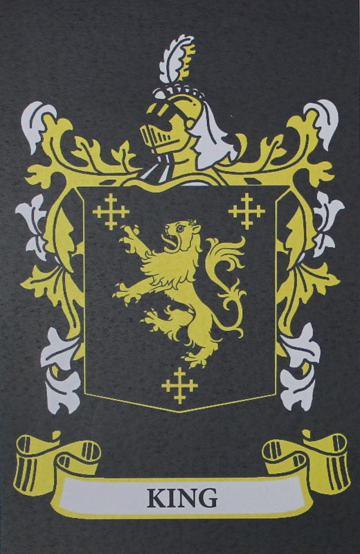 King - Irish Surname Coat of Arms Family Crest Heraldry