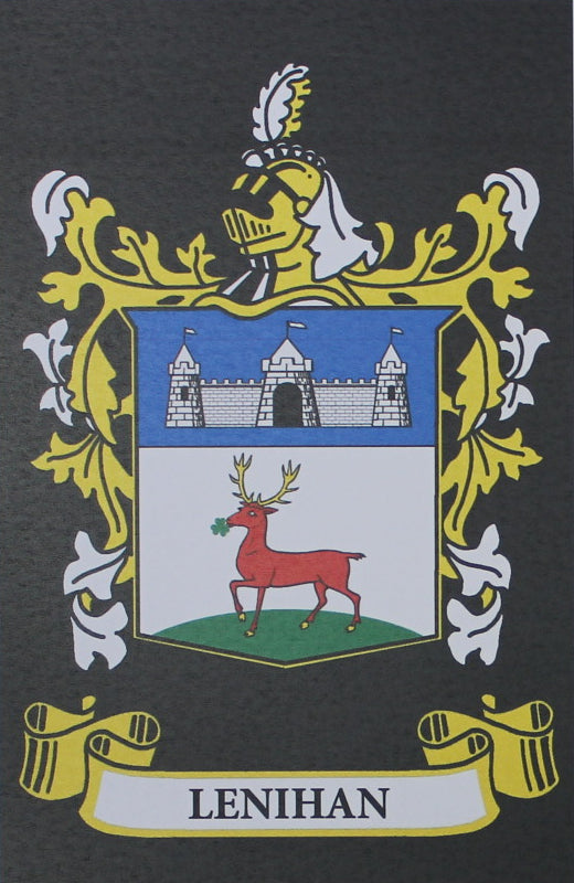 Lenihan - Irish Surname Coat of Arms Family Crest Heraldry