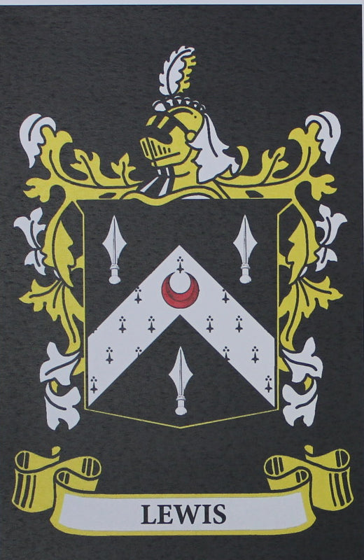 Lewis - Irish Surname Coat of Arms Family Crest Heraldry