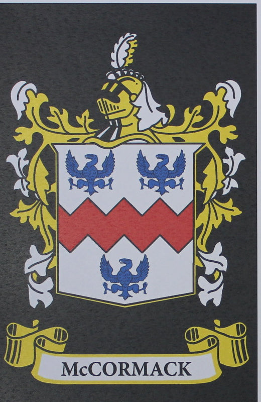 McCormack - Irish Surname Coat of Arms Family Crest Heraldry