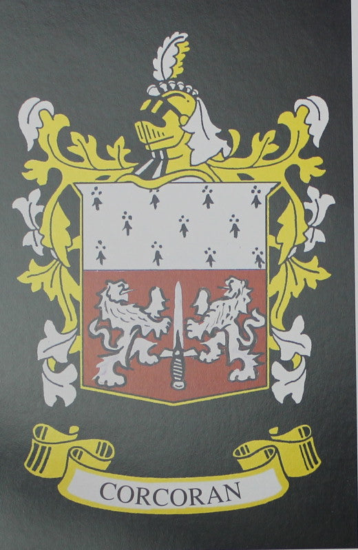 Corcoran - Irish Surname Coat of Arms Family Crest Heraldry