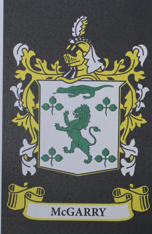 McGarry - Irish Surname Coat of Arms Family Crest Heraldry