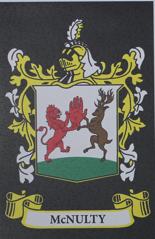 McNulty - Irish American Surname Coat of Arms Family Crest Heraldry